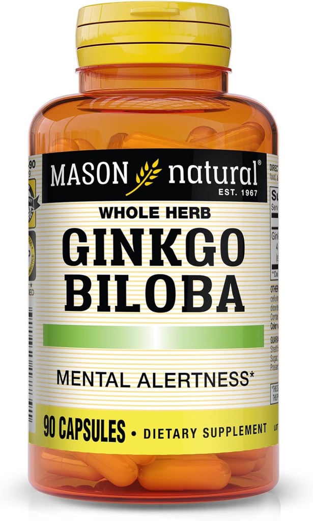 Masón Vitaminas Gingko Biloba Capsules, 90 Conde