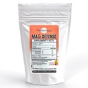 Mag Defense Powder Ø Orthomolecular Dose of Magnesium 200 mg como Magnesium Glycinate Chelate tención Pure, Corn Free, " GMO-Free ← Fruit Punch Flavor ← 60 Servings