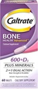 Caltrato 600+D3 Plus Minerales Calcio y Vitamina D Suplemento Tablas, Bone Health y Suplemento Mineral para Adultos - 60 Cuenta
