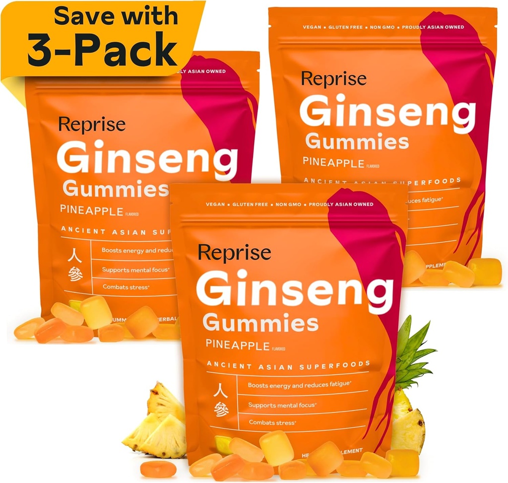 Ginseng Gummies for Adults ← Coreano Ginseng Suplemento para Hombres y para Mujeres TEN 240 mg Red Ginseng Gummy ANTERI Energy Gummies for Memory, and Immunity TENED Reducido Sugar Ginseng Chews, 45 Gummies (Pack of 3)