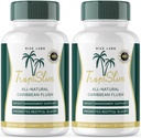 Tropislim, Tropislim All Natural Caribbean Flush, Weight Loss Supplement, Tropislim Slimming Capsules for Women, Healthy Lifestyle + Leaner Physique, Tropical Reviews (120 cápsulas)