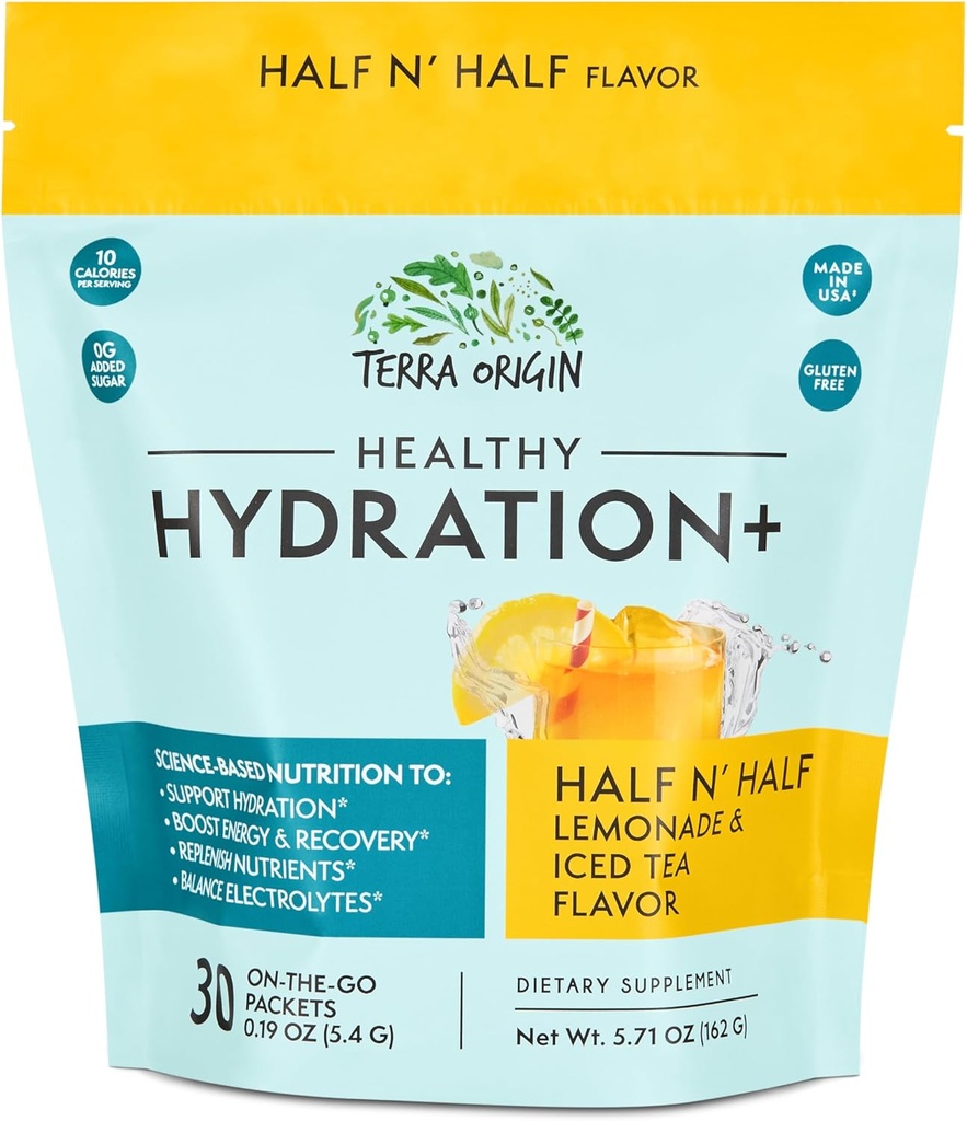 TERRA ORIGIN Healthy Hydration+ Electrolyte Powder Packets