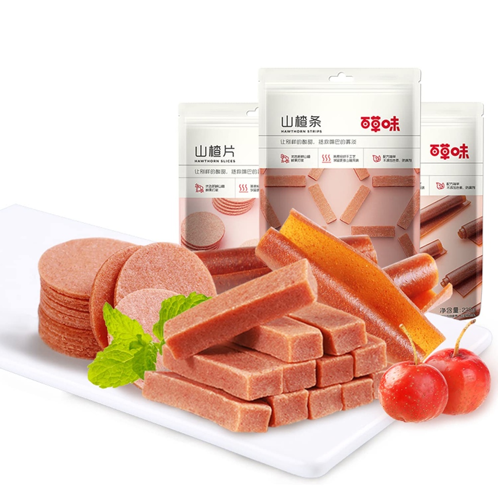Phuumy Hawthorn Bar China Candy Hawthorn Candy China Snacks Haw Flakes Fruit Strips Haw Flakes 1.21lb