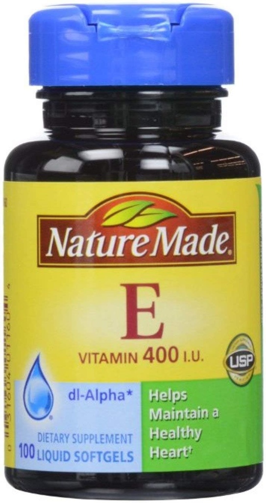 Nature Made dl-Alpha Vitamina E 400 U Softgels 100 ea (Pack of 4)