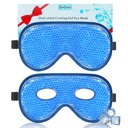 Máscara de Ojo enfriamiento BeeVines, 2 Pack XL Jumbo Tamaño Máscaras de Ojo de Gel para Ojos Puffy Cara, Máscara de Ojo de Hielo, Comprimido &amp; Compresa de calor, paquete de hielo congelado para cirugía de Ojo Post &amp; Alergias (azul marino)