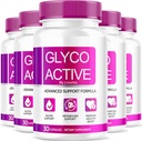 (5 Pack) Glyco Active, Glyco Active Capsules, Glyco Active Advanced Formula, Glyco Active All Natural Formula Pills, Glyco Active Capsulas Reseñas, 150 cápsulas para 5 meses