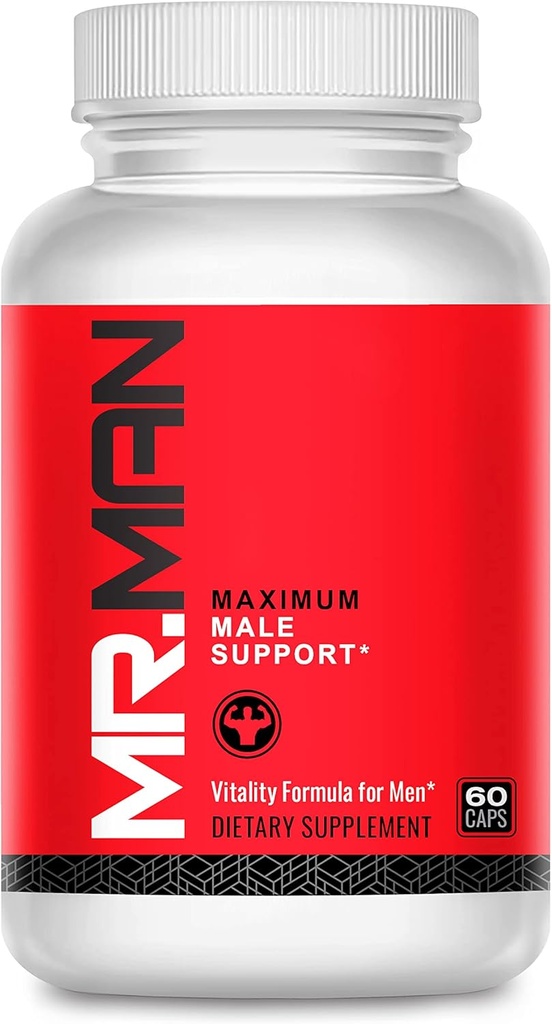 Mr. Man Support– Male Fertility Supplement for Sperm Health, Count, and Motility – All-Natural Formula with Vitamins, Minerals, and Antioxidants – Supports Reproductive Health and Hormonal Balance