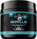 Gorilla Mind Aminoácidos esenciales para apoyar el edificio del músculo, la recuperación mejorada y la síntesis de proteínas, utilizar antes, durante o después de su entrenamiento, 492 gramos (Cherry Blackout)