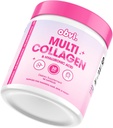 Obvi Multi Collagen Suplemento con Ácido Hialurónico TENIDO Cuidado de la piel, cabello, uñas, soporte conjunto para mujeres, Gut Health TENIDO Proteína Hidrolyzed Tipo I, II, III, V, X ANTE 30 cápsulas, 30 servicios