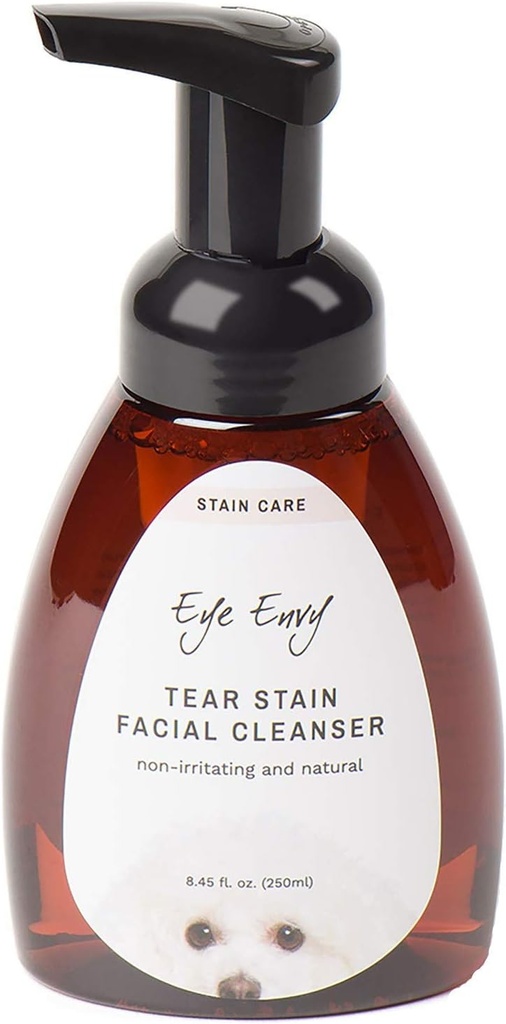 Limpiador facial para perros y gatos. Lavados Away Crusty Eye Debris, Eye Boogers, Eye Discharge. Tearless Foaming Fórmula. Trata la causa de la detención. All-Natural. 8.45 fl. oz.