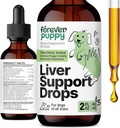 Forever Puppy Liver Support Drops for Dogs - Milk Thistle Supplement for Dogs - Liver Cleanse Detox Drops w/Liquid Silymarin Herb - Suplementos caninos &amp; Vitaminas para todas las razas &amp; tamaños - 2 oz