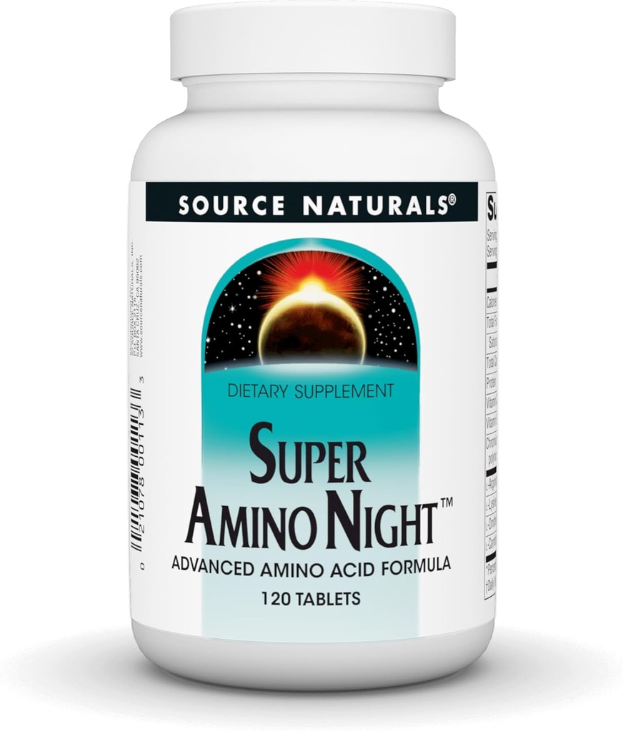 Fuente Naturales Super Amino Night - Advanced Amino Acid Formula* - 120 Tablets