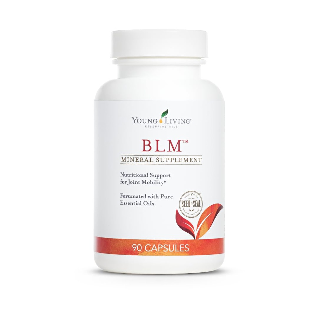 Young Living BLM Capsules 90 Capsules Aceites Esenciales - Suplemento Mineral - Apoyo Nutricional - Sulfato de Glucosamina - Collagen - Citrato de Manganeso