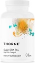 THORNE - Super EPA Pro - Suplemento de aceite de pescado Omega-3 - Promueve el soporte de tapa de sangre* - 1300mg EPA &amp; 200mg DHA - 120 Gelcaps - 60 Servimientos