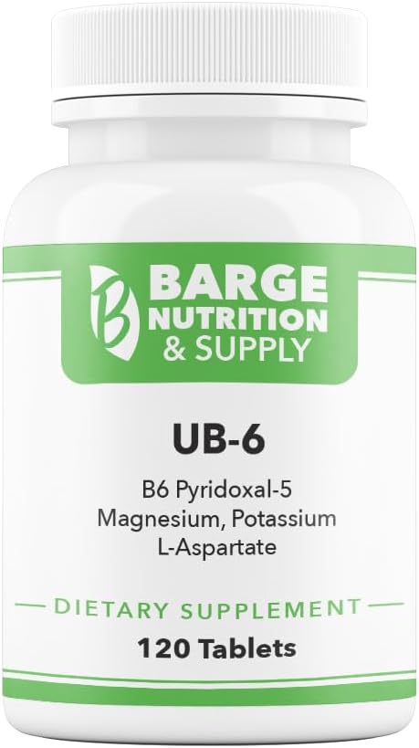 Barge Nutrition &amp; Supply UB-6 for Neuropathy, Stress Response, and Energy Production (120 Tablets)