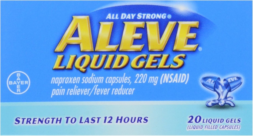 Aleve Liquid Gels, 20 ct