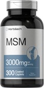 Horbäach MSM Suplemento Silencio 3000mg  300 Coated Caplets  durable Methylsulfonylmethane with Calcium ANTE Vegetarian, Non-GMO, Gluten Free