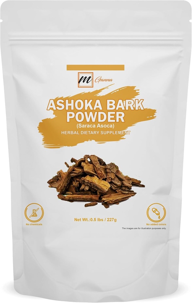 100% Natural Ashoka Bark/Saraca Asoca Polvo para Salud y Cuidado de la Esquí 0.5 LBS / 227 GMS