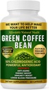 El extracto de grano de café verde de la puerta del cielo, 100% cápsulas de grano verde puro, 50% ácido clorogénico, 10.000 mg, 60 cápsulas, 2 mes de suministro, no transgénico y sin gluten, suplemento herbal tradicional