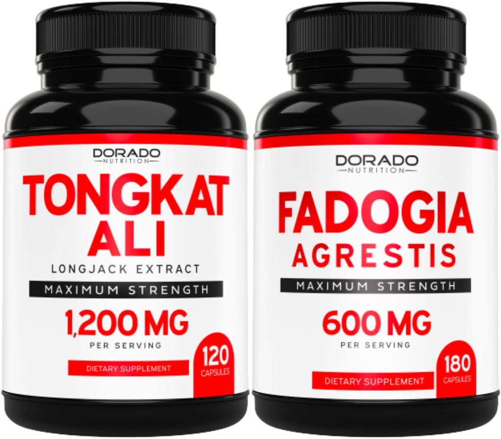 DORADO NUTRITION Tongkat Ali Extract (Longjack) Eurycoma Longifolia y Fadogia Agrestis 600mg Extract