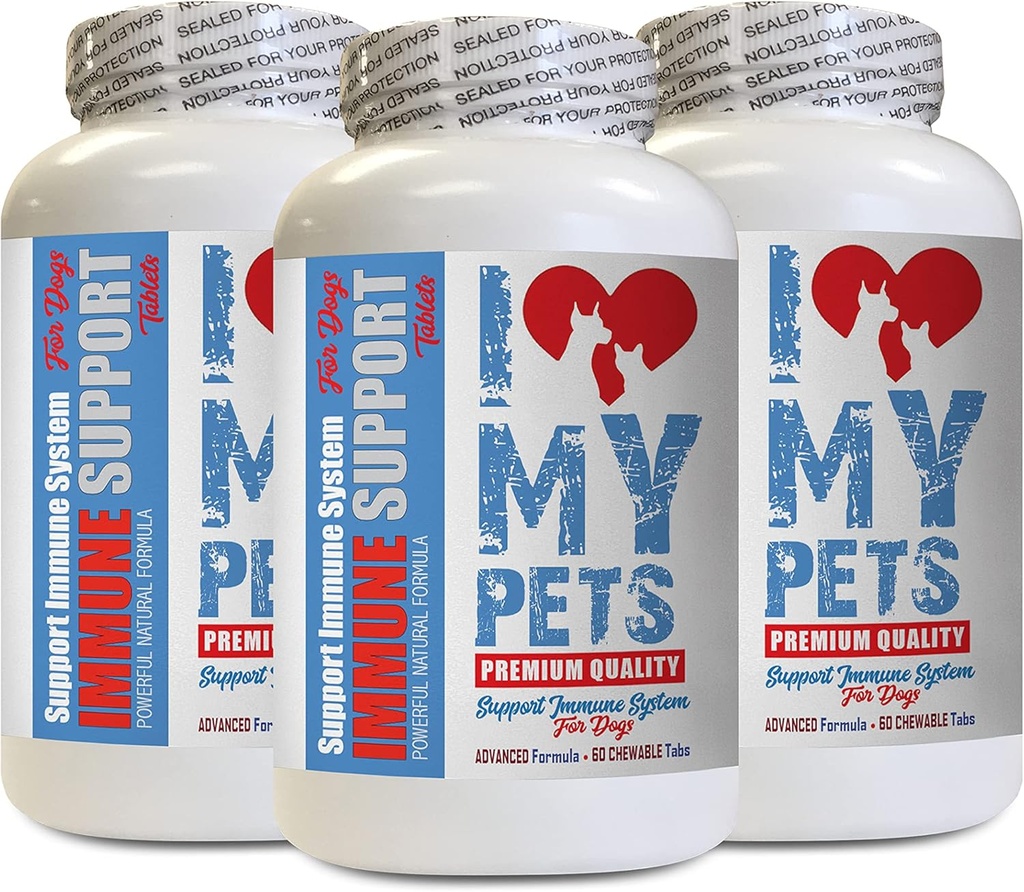 antioxidantes para perros - Soporte para perros - Booster - PET saludable - Suplemento - Salud para perros - 180 Treats (3 botellas)
