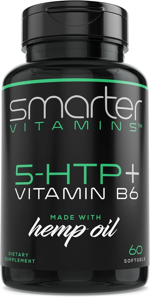 200mg 5-HTP + Vitamina B6, Extended Time Release, 60 softgels, 30 Servings
