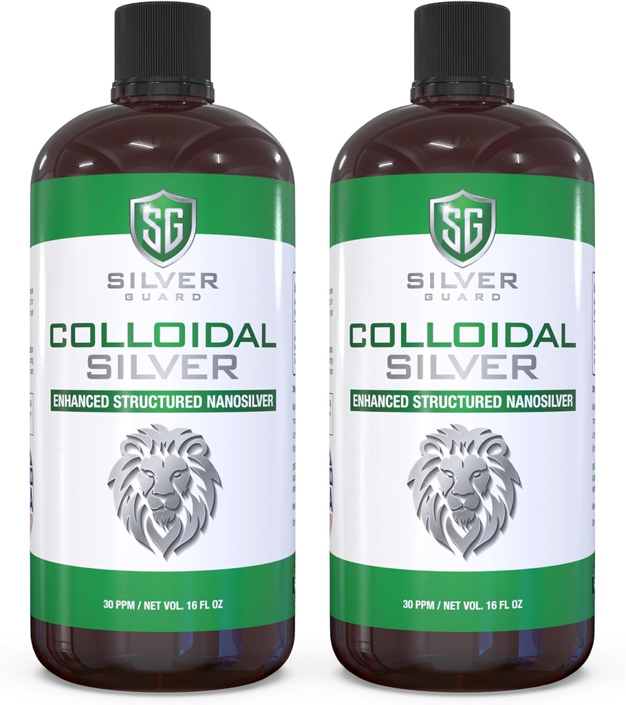 **Enhanced Colloidal Silver Liquid – Ultimate Immune Support Supplement ← Immunity Boost &amp; Immune Booster for Adults ← Silver Water Solution for Immune Defense TEN 30 PPM Structured Silver TEN 2 Pack**
