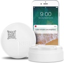 Organizador de píldoras redondas para fines, Kigi Caja de píldoras portátiles Moisture-Proof Medicine Organizer Contenedor de píldoras para el uso diario dispensador de almacenamiento de píldoras pequeño caso con recordatorio(White 3.1 * 1.3 Inch)