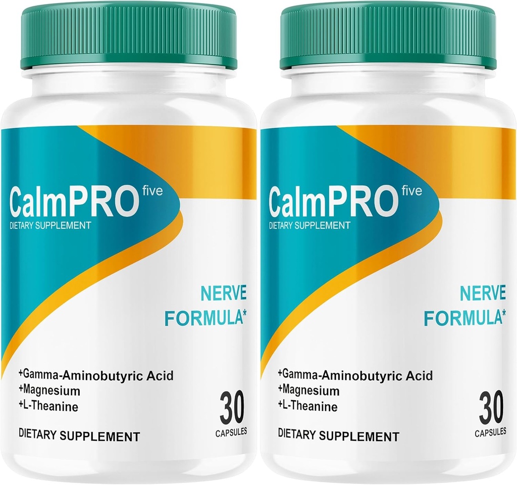 (2 Pack) Calm Pro 5, Calm Pro 5 cápsulas, Calm Pro Cinco pastillas suplementarias, Calm Pro 5 Advanced Formula - All Natural Capsules, Calm Pro 5 Comentarios, 2 botellas