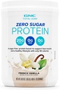 GNC Total Lean Zero Sugar Protein Powder, 20g, No Sugar, No Fat, 90 Calories, French Vanilla, 20 Servimientos