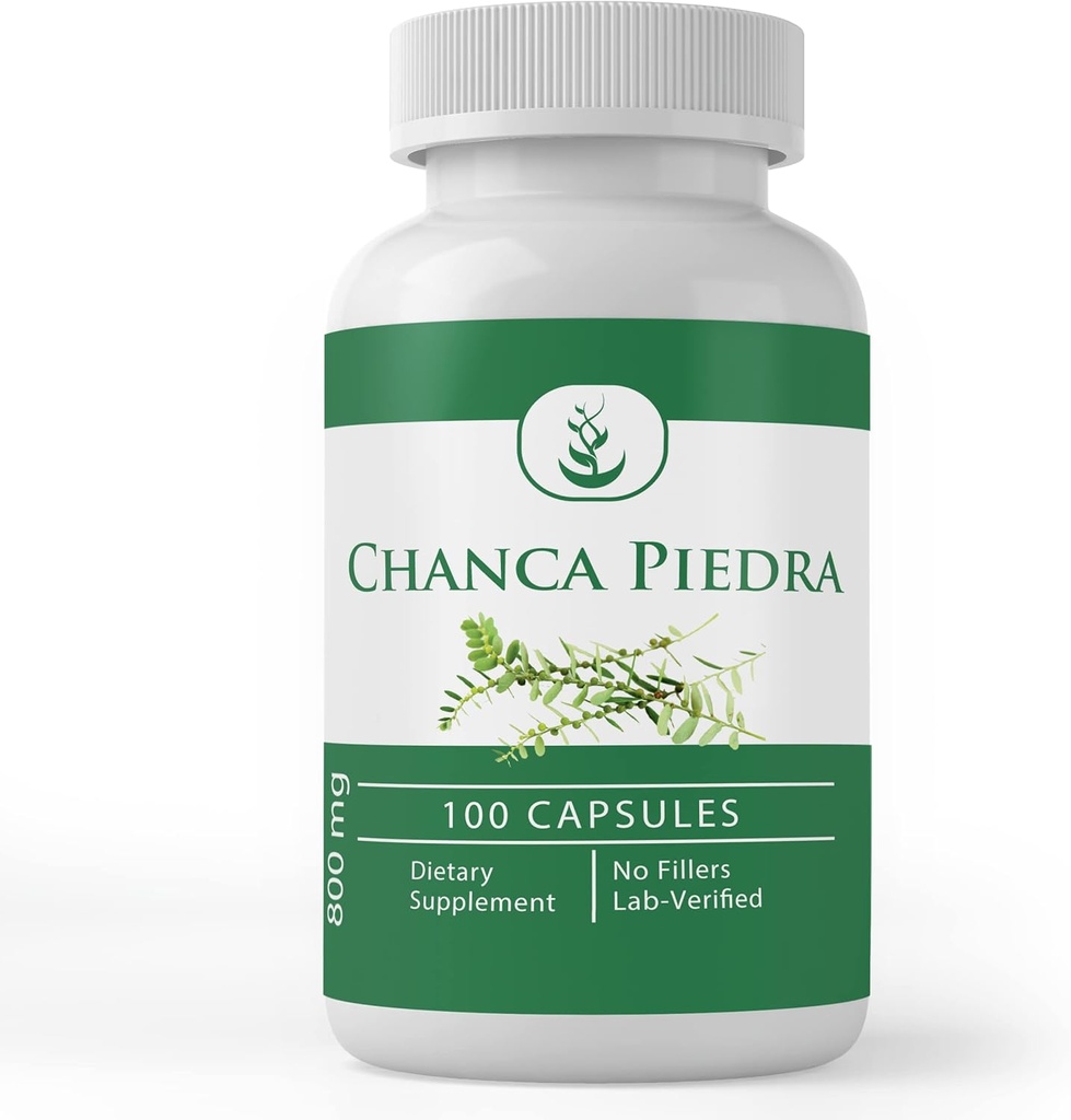Ingredientes originales puros Chanca Piedra (100 capsules) Siempre puro, sin aditivos ni artillería, Lab Verified