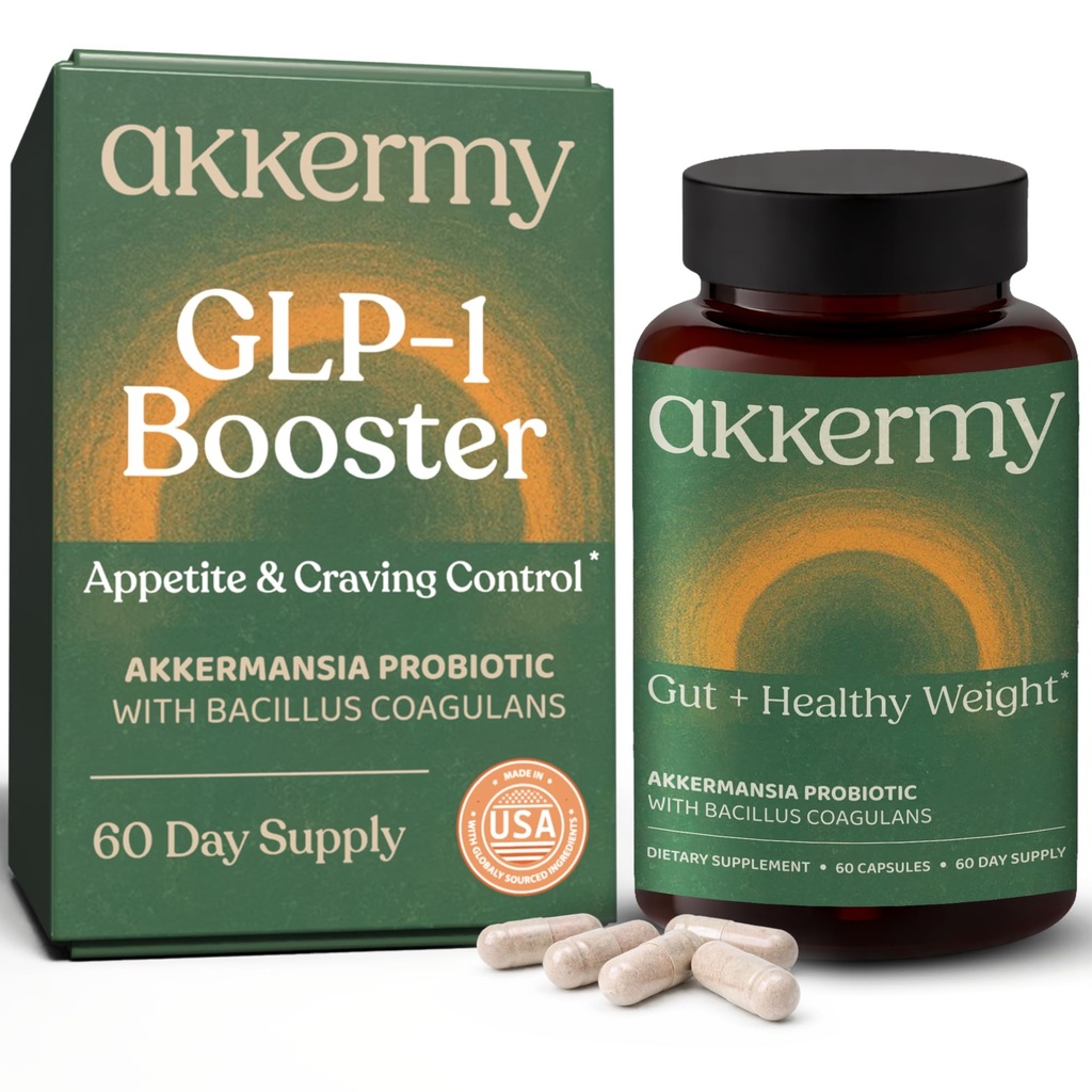 Akkermansia Probiótico para Apetito " Control de Aprendizaje " Aumenta GLP-1 " Boosts Healthy Weight TEN 60 Day Supply ANTE Hecho en EE.UU.