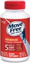 Move Free Advanced Plus MSM, 120 tabletas - Suplemento Conjunto de Salud con Glucosamina y Condroitina