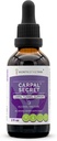 Extracto de alcohol secreto de Carpal, Tintura, Bromelaina de glicerito, Piña, Turmérica, Ginkgo, Peppermint, Thyme, Basil. Soporte de túnel carpiano (2 FL OZ)