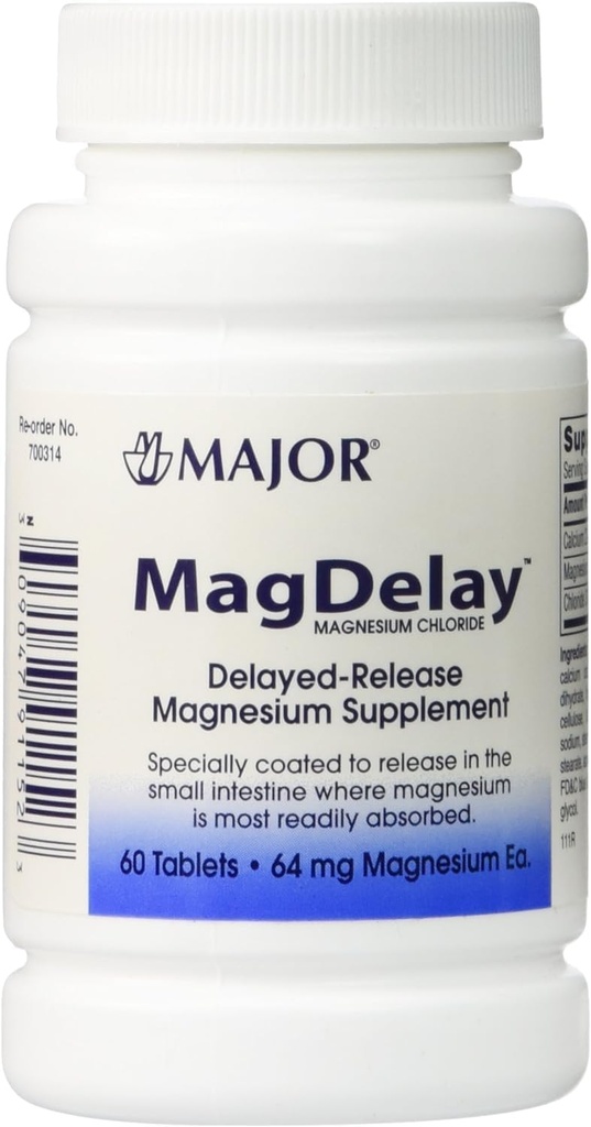 Mayor MagDelay 64mg Tablets - 60 cada (2 Pack)