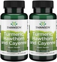 Swanson Full Spectrum Turmeric Hawthorn &amp; Cayenne 60 cápsulas (2 Pack)