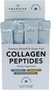 AMANDEAN Collagen Peptides Powder Packets ← 30 Individual Stick Packs ← Grass-Fed Hydrolyzed Collagen Protein ← Desarrollado, fácil de mezclar ← Viajar Friendly ← Promociona el Gut saludable, la piel, el pelo, las uñas.