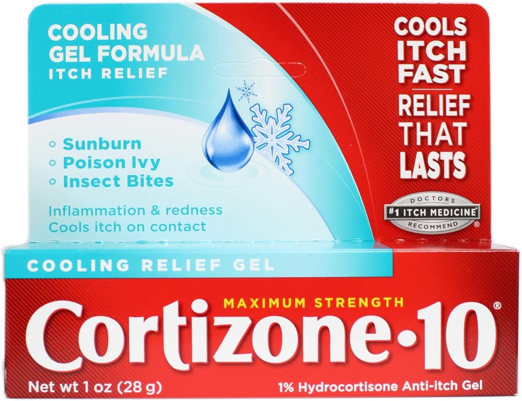 Cortizone-10 Cooling Relief Anti-Itch Gel 1 oz (Pack of 9)