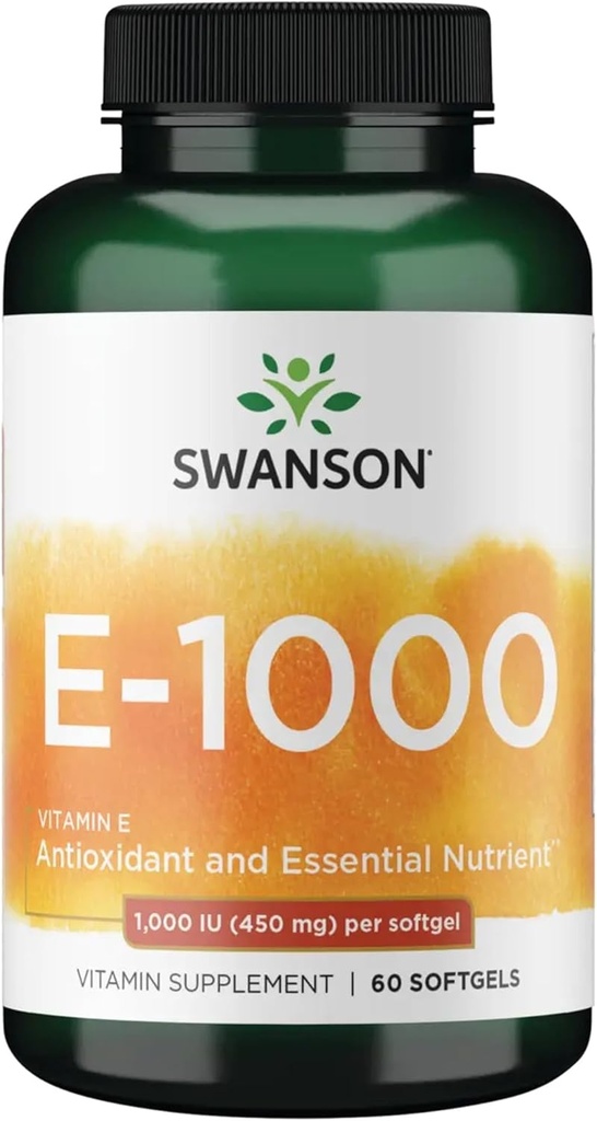 Swanson Vitamina E 1000 Iu 1000 Iu (450 Milligrams) 60 Sgels