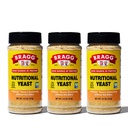 Levaduras Nutricionales de Bragg – Flakes de Queso Vegano, Gluten Libre – Buena Fuente de Proteína y Vitaminas – Sustituto de Queso Parmesano Nutritorio – No GMO Verificado, 4.5 onza, 3-Pack