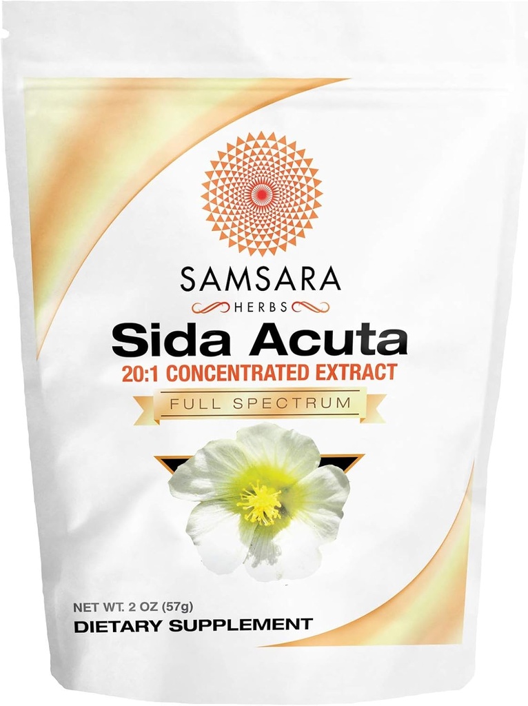 Samsara Herbs SIDA Acuta Extracto (2oz/57g) 20:1 Polvo Extracto Concentrado