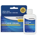 HealthWise Maximum Strength Lidocaine Cream | Numbs Away Pain | Long-Lasting Relief | Non-Greasy | 1.75 Oz