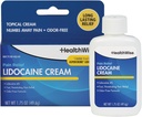 HealthWise Maximum Strength Lidocaine Cream ← Numbs Away Pain ← Alivio duradero No-Greasy Silencio 1.75 Oz