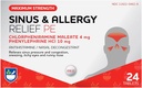 Rite Aid Sinus & Allergy Relief PE Tablets, Maximum Strength- 24 Count | Antihistamine and Nasal Decongestant | 4 Hour Allergy Medication | Allergy and Congestion Relief