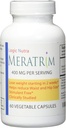 Meratrim Proprietary Blend 400 mg - Garcinia Mangostana (Fruit Rind) Extracto - Estimulante Gratis - 60 cápsulas vegetales