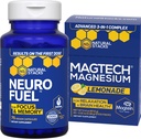 NATURAL STACKS MagTech Magnesium Lemonade + NeuroFuel Nootropic Bundle - Supports Focus &amp; Brain Health* - 45 Total Servings