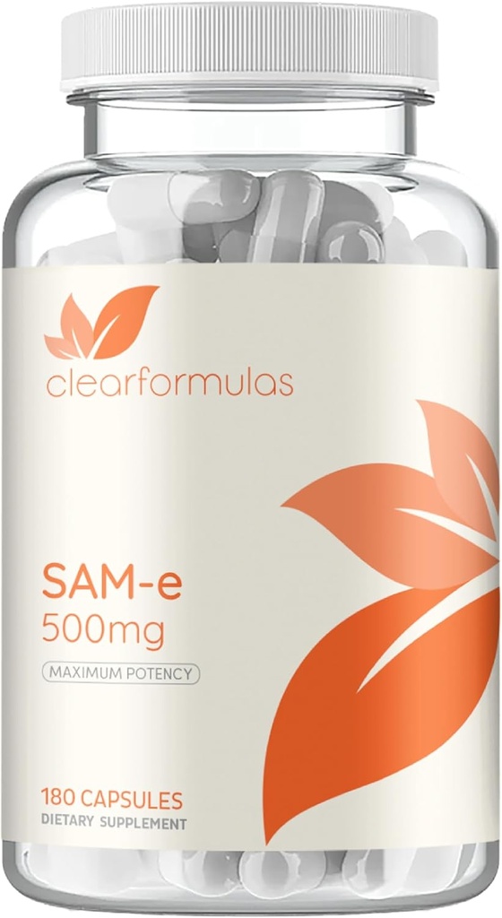 Bioactive SAM-e 500mg - High Strength SAM-e Supplement with Biologically Active S,S Form for Liver and Mood Support - Vegan Non-GMO Preservative Free - Made in The US (180 Servings)