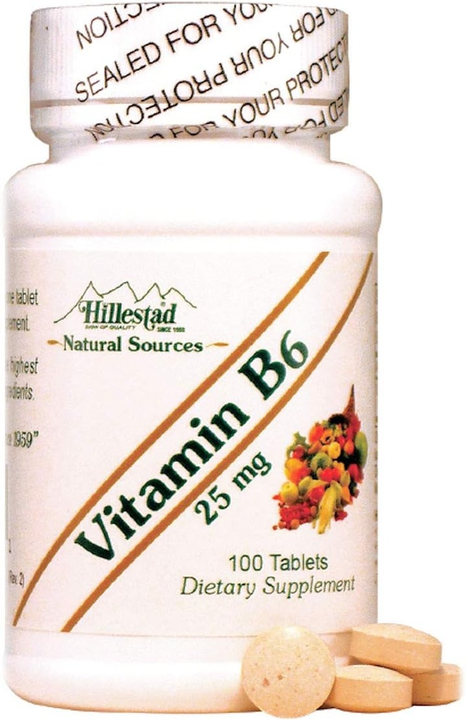 Dialyvite Hillestad Pharmaceuticals - Vitamin B6 25 mg - 100 Tablets