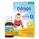 Ddrops 1072834 400 UI Vitamina D3 gotas para bebés, 0,08 Fl. Oz (Pack of 2)