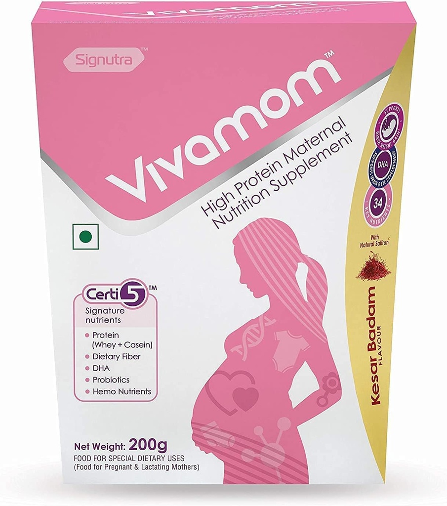BETT Vivamom® Maternal Nutrition in Pregnancy limitadaLactation (Kesar Badam, 200g)